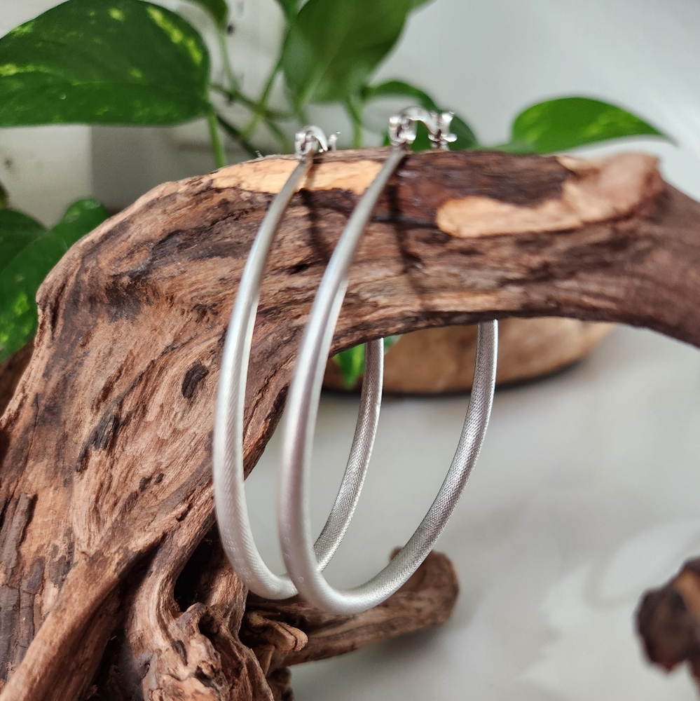JJill Aluminum Hoop Earrings (Large)